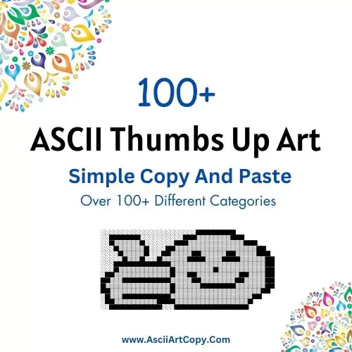 thumbs up ASCII Art
